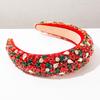 Retro Samt-Haarband, Höhendeffekt, Breite Kante, Modisch für Damen, Hochwertiger Stil, Weihnachts-Haarschmuck