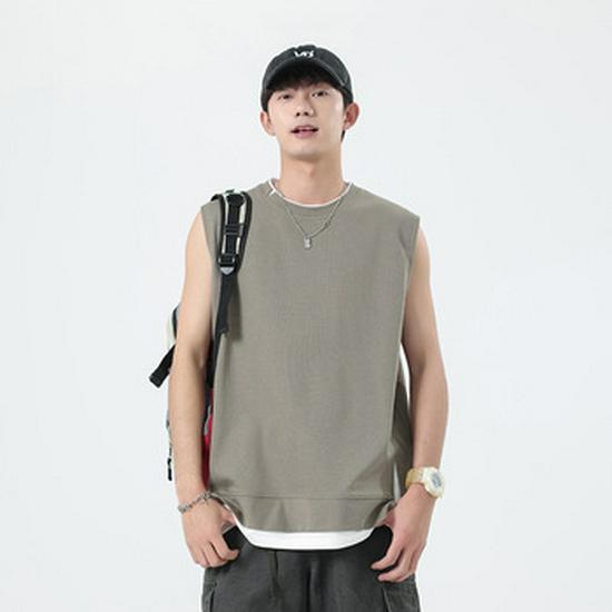 Unisex Retro Letter Embossed Cotton Short-Sleeve T-Shirt