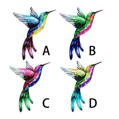 Iron Hummingbird Wall Decor, Hanging Wall Sculpture Metal Hummingbird Statue