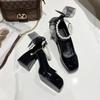 2024 Sko for kvinner Høye hæler Mary Jane Sko Pumps Nye Dame Hvite Dame Hæler Plattformsko Damehæler Zapatos De Mujer