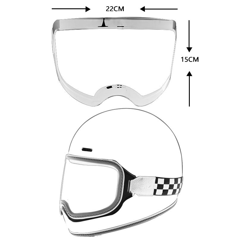 ORZ-729 Retro Helmet Goggles Motorcycle Four Seasons