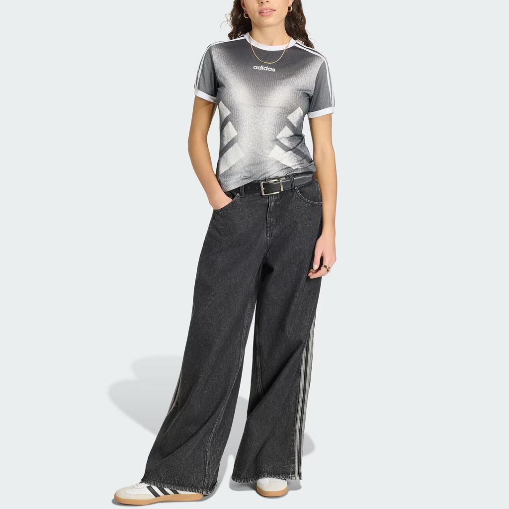 Adidas Originals Adilenium Sports Crew Neck Pullover Short Sleeve Regular T-Shirt Women tops KY5177