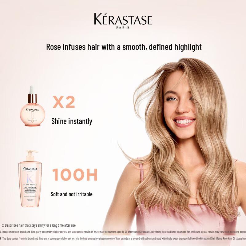 Kérastase Glaze Rose Luminous Hair Care Set 795ml