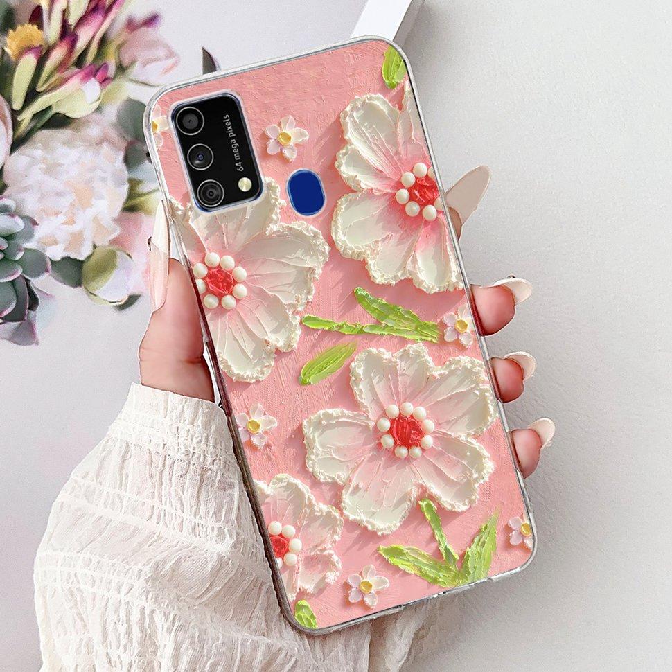 Cute Cat Caroon Cover For Samsung Galaxy A21s Case Soft Silicone Fundas Phone Cases For Samsung A 21s  A21s SM-A217F Full Bumper