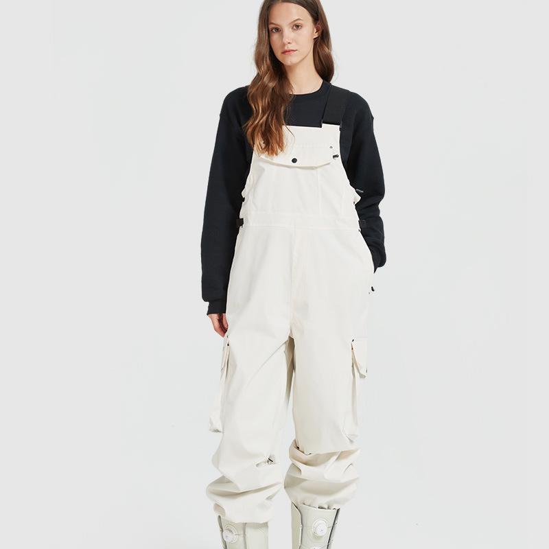 Waterproof and Warm Ski Bib Pants for Men & Women - Durable Outdoor Wear for Skiing