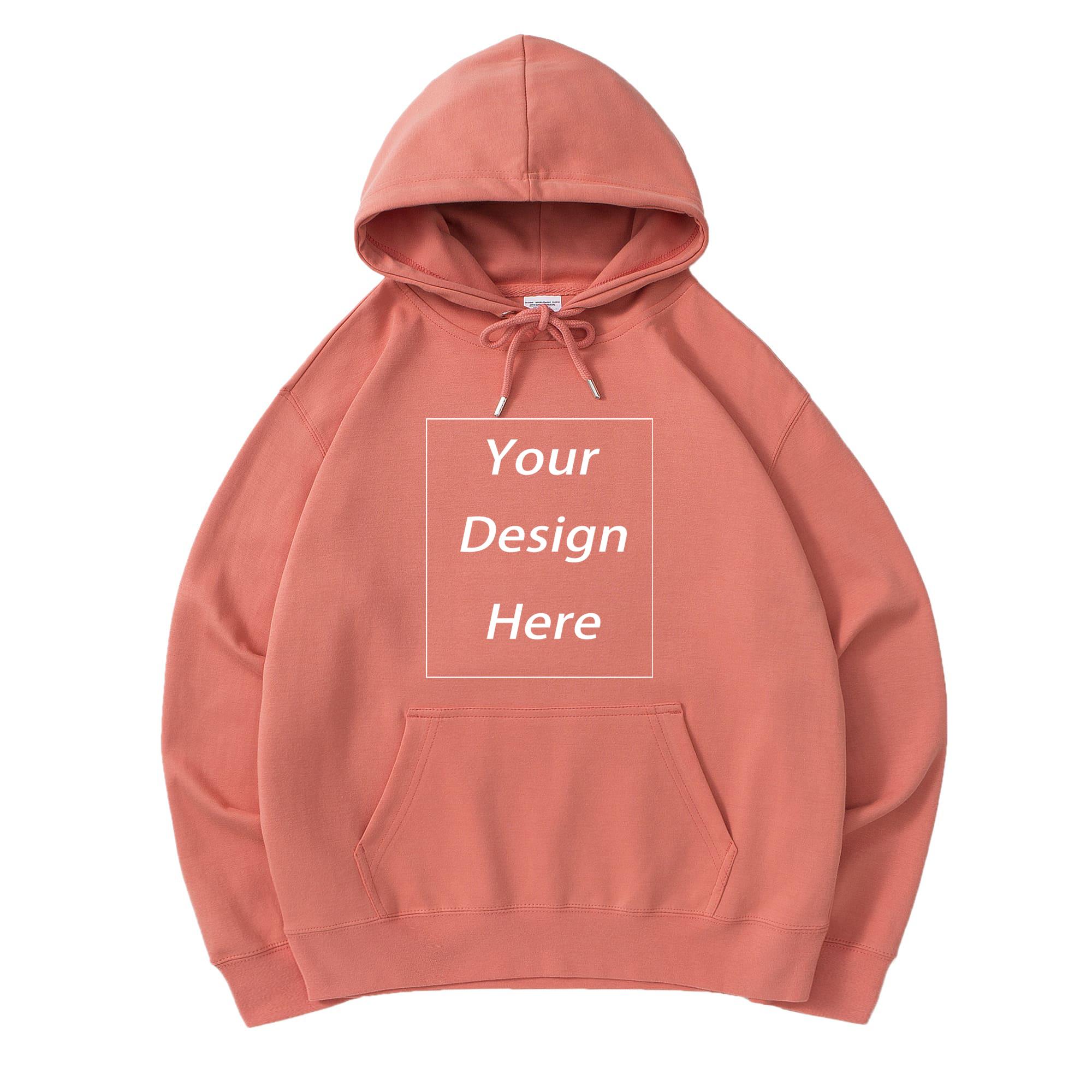 300 гм хлопковая толстовка с капюшоном индивидуальные унисекс классические толстовки XS оранжевый 2590₽