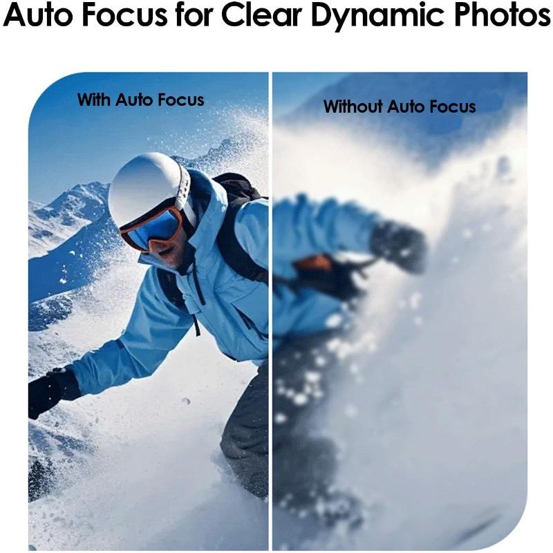2K Pink Portable Digital Camera, Point‑and‑Shoot Camera with Autofocus, Image Stabilization, 2.4‑Inch Color Screen