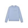 Official Womens Pullover Sweatshirt 2023 Autumn Loose Round Neck Long Sleeve Sports Fitness Top Women Tops Silver Gray Blue A11W331204F-BU
