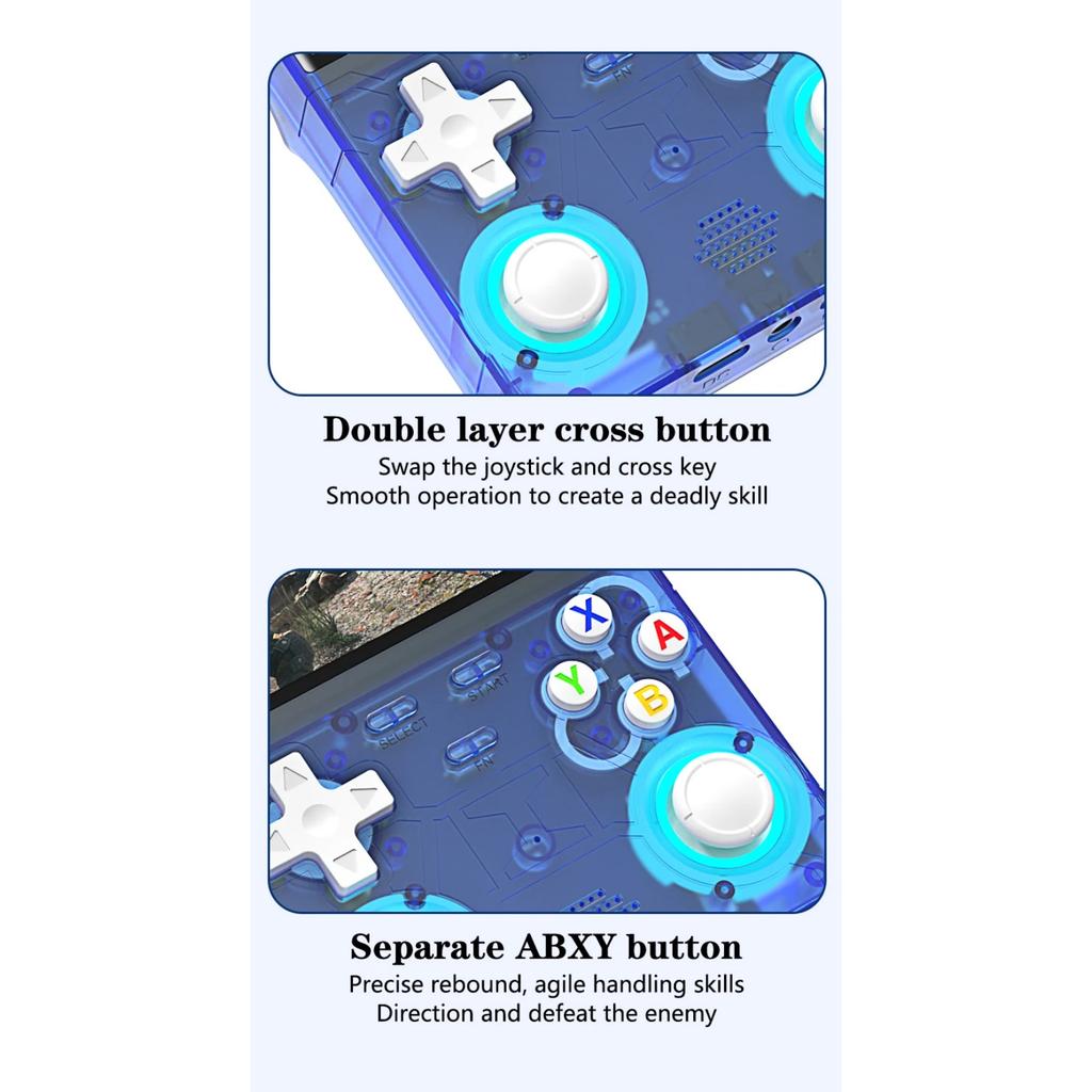 R36S ULTRA Retro Game Console Linux System Handheld Video 4 Inch IPS Screen Portable Pocket Video Player 64GB 128GB Games Gift