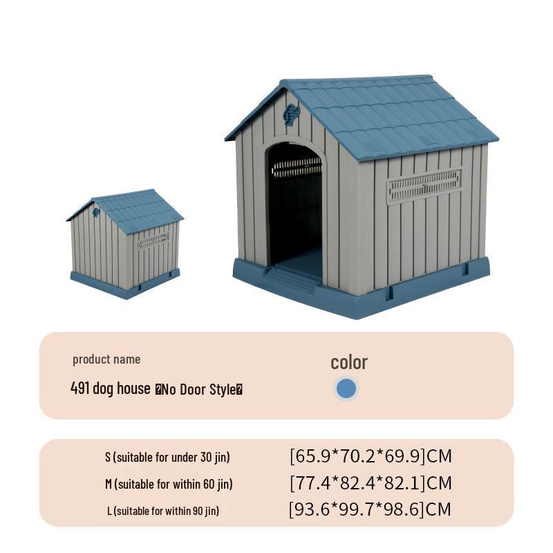 All-Season Medium Dog House: Weatherproof Outdoor Pet Shelter S (up to 30 lbs)