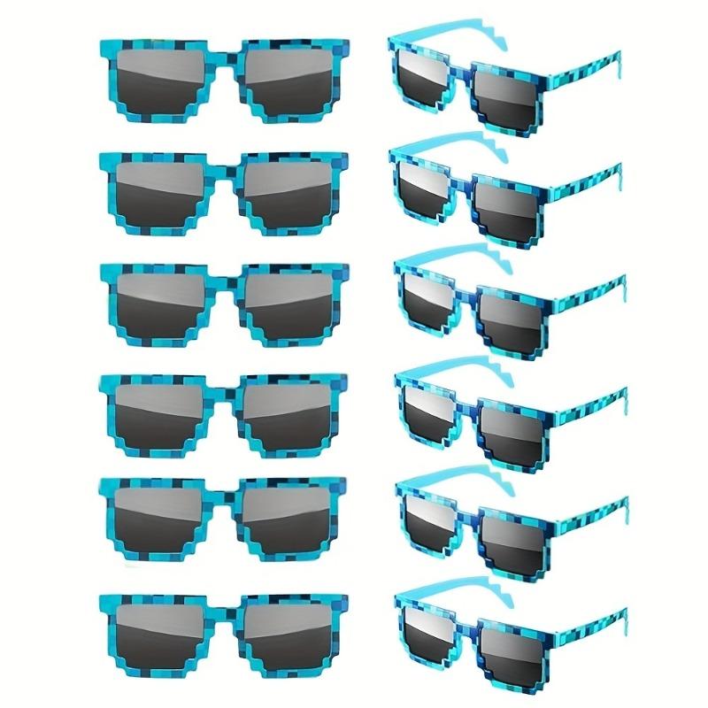 

Набор из 12 штук очков в стиле ретро-пикселей, подарок для вечеринки в стиле видеоигры 80-х, взрослые пластиковые очки, подходят для дня рождения, Хэллоуина, Рождества