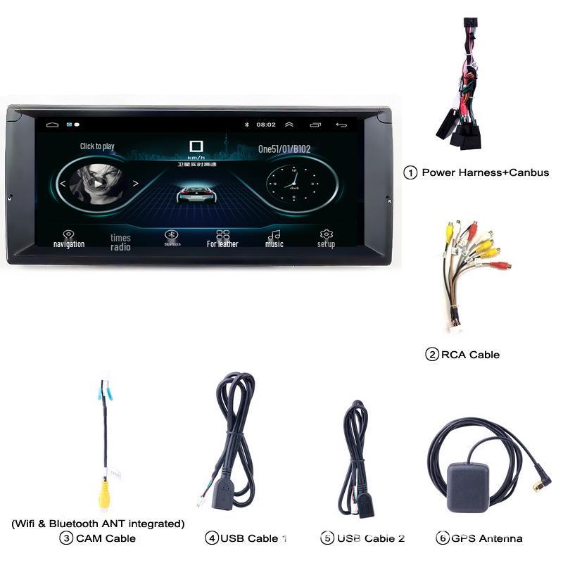 E46 Android GPS Car Navigation & Reversing Camera System – Overseas Edition