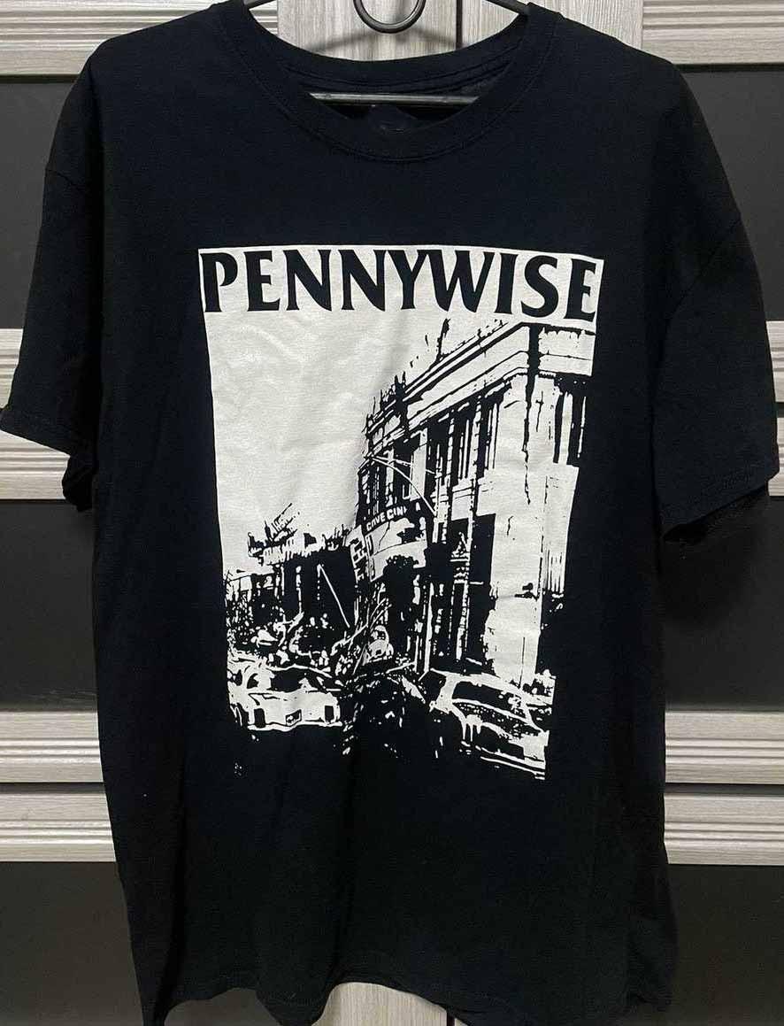 Pennywise Band Poster Tour T Shirt Cotton Black Unisex S-5XL EM0859 XXXXL