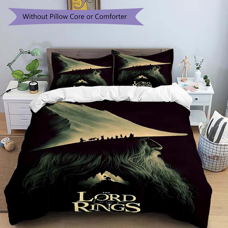 

3pcs The Silhouette Journey Printed Duvet Cover Set (1 * Cover+2 * Pillowcase, Without Core), Suitable for Home Bedroom, Guest Room, Dormitory De 135x200cm