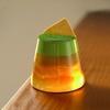 Japanese retro Shanhe Guanshan cup series Snow mountain Mount Fuji glass High borosilicateheat-resistant coffee cup Drinking cup