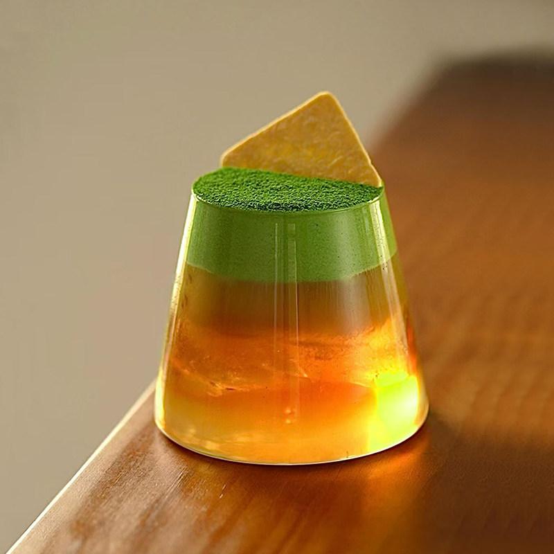 Japanese retro Shanhe Guanshan cup series Snow mountain Mount Fuji glass High borosilicateheat-resistant coffee cup Drinking cup