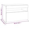 Moderne, Minimalistische TV-Schränke Mit LED-Beleuchtung Für Wohnzimmer Und Schlafzimmer, Aufbewahrungssideboards, 60x35x40 Cm