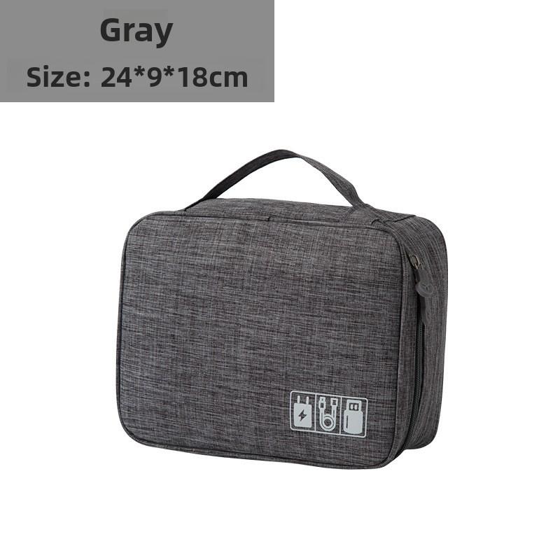 

Data cable storage bag, digital accessory storage bag, power bank and earphone storage box, cosmetics storage bag 24*18*9CM