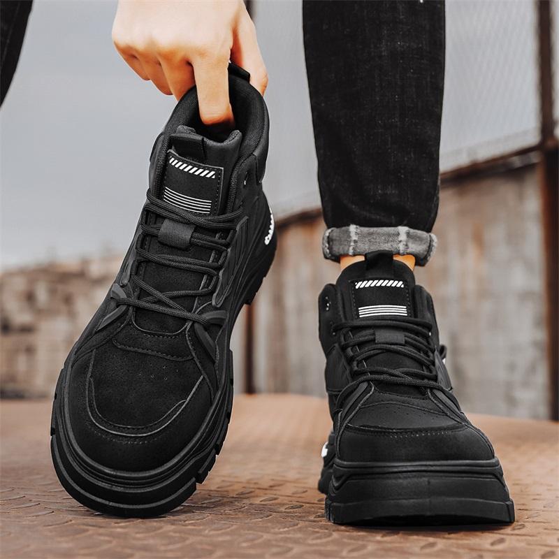 Fashion PARZIVAL Winter Ankle Boots Men's Boots Outdoor Motorcycle Boots Comfortable High-top Work Boots Male Casual Shoes Wholesale