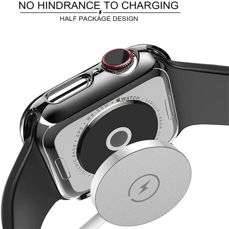 Gehärtetes Glas+Hülle Für Apple Watch 11 10 46mm 42mm Ultra 3 49mm Displayschutzhülle iWatch 9 8 7 6 5 SE 45mm 41mm 44mm Schale