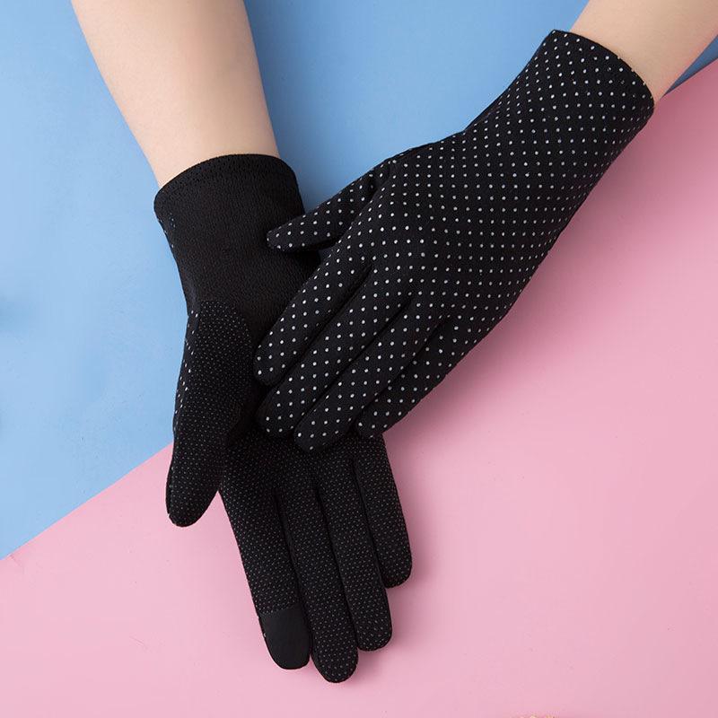 

Gloves women spring and summer new cotton thin touch screen average size фіолетовий