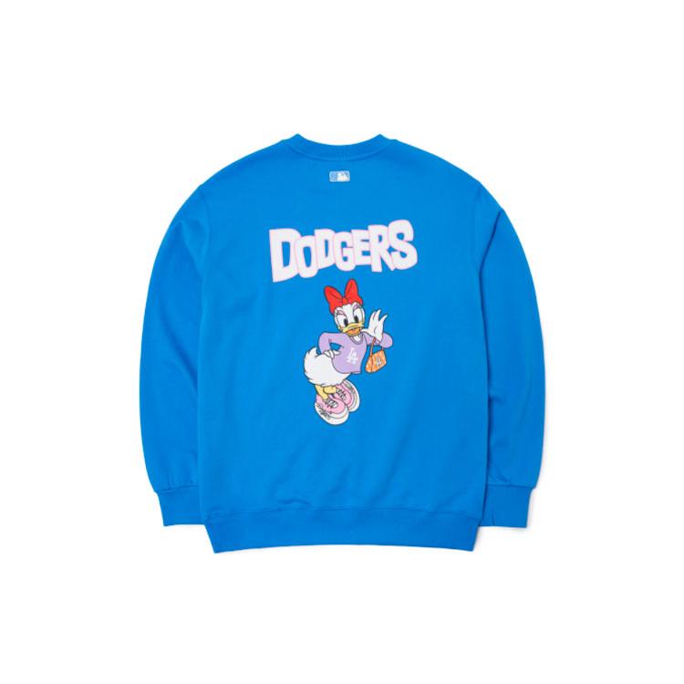 New MLB X Disney American Sweatshirt Unisex Blue 3AMTD1114-07BLS