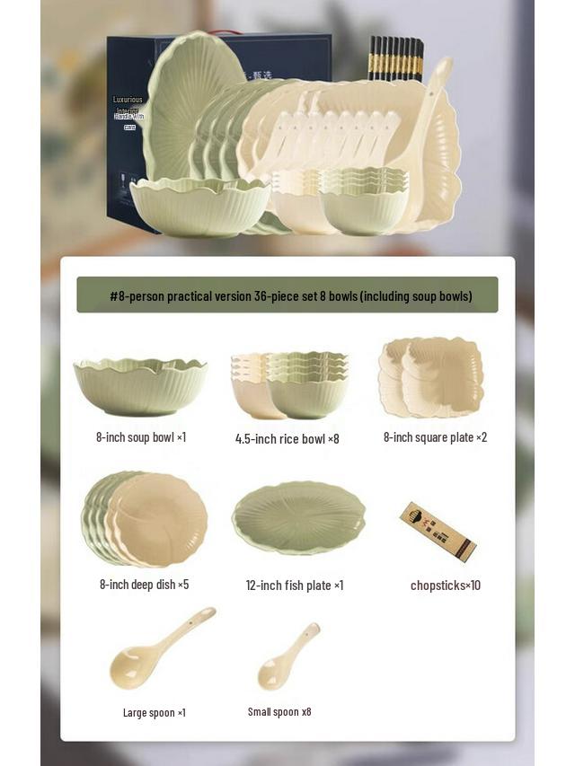 Ruffled Edge Ceramic Dinnerware Set