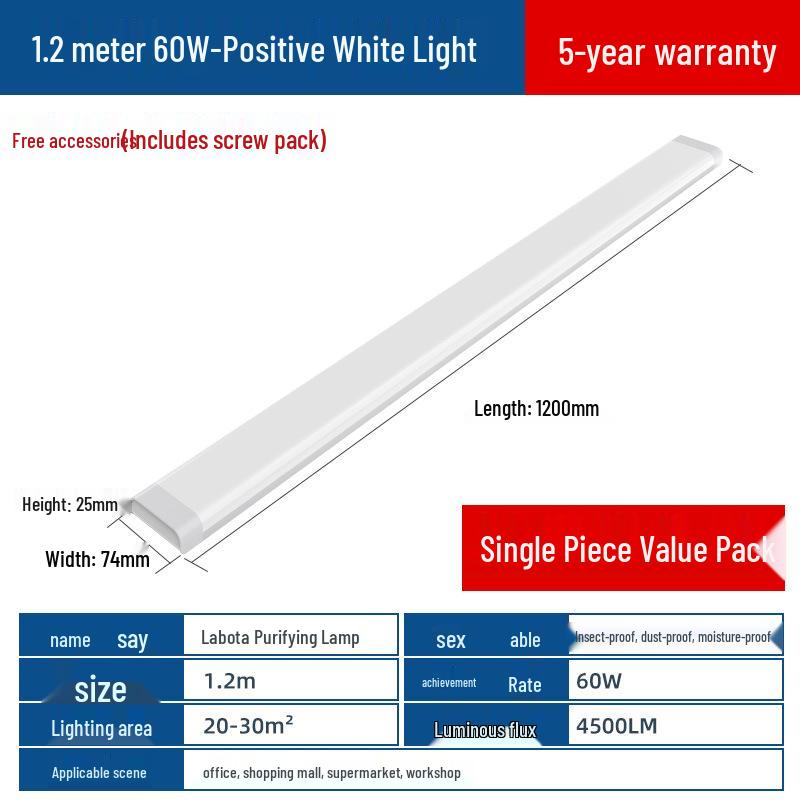 Durable 1.2m LED Display Cabinet Light - Energy-Saving, Super Bright Fluorescent Tube Replacement