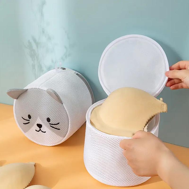 Cute Rabbit Laundry Bag Anti-Deformation Mesh Washing Pouch For Bras, Underwear, Lingerie Machine-Wash Special Home Travel Use