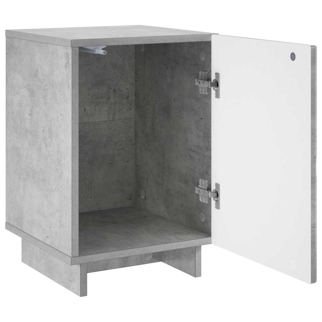 Nightstand 2 pcs. Concrete Grey 33.5 x 34.5 x 50 cm Engineered Wood