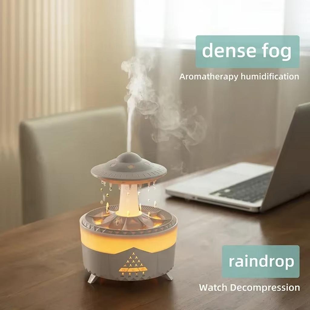 Water Drop Humidifier Remote Timer Large Mist Aroma Diffuser Home