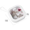 2Pcs Hair Tie Organizer Mini Storage Box Hair Clip Holder Portable Storage Container Cotton Swab Dispenser Organizer