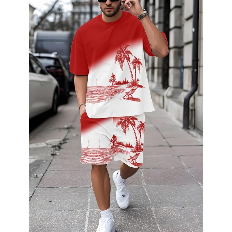 Men s Printed Shorts Set S