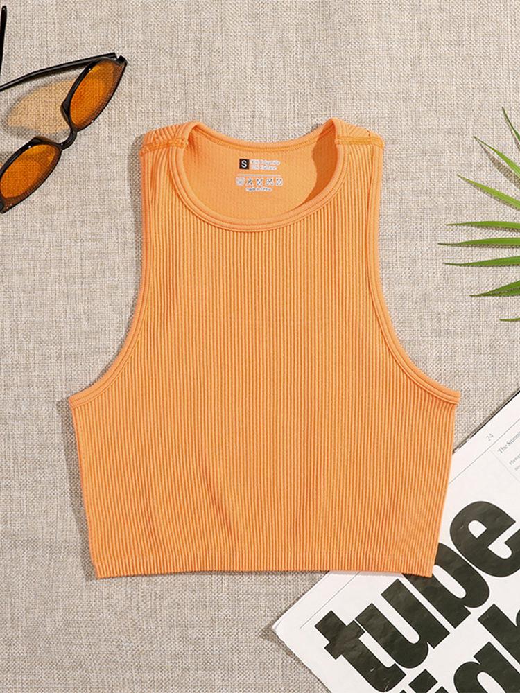 Nahtloses Sport-Yoga-Top - Feuchtigkeitsableitendes & Atmungsaktives Fitness-Tank aus Nylon