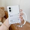 Korean Ins Dialog Box Cute Phone Case For Samsung Galaxy Z Fold 8 ZFold8 Cover with Hand Rope Hinge Hard Cases For Z Fold8 Funda