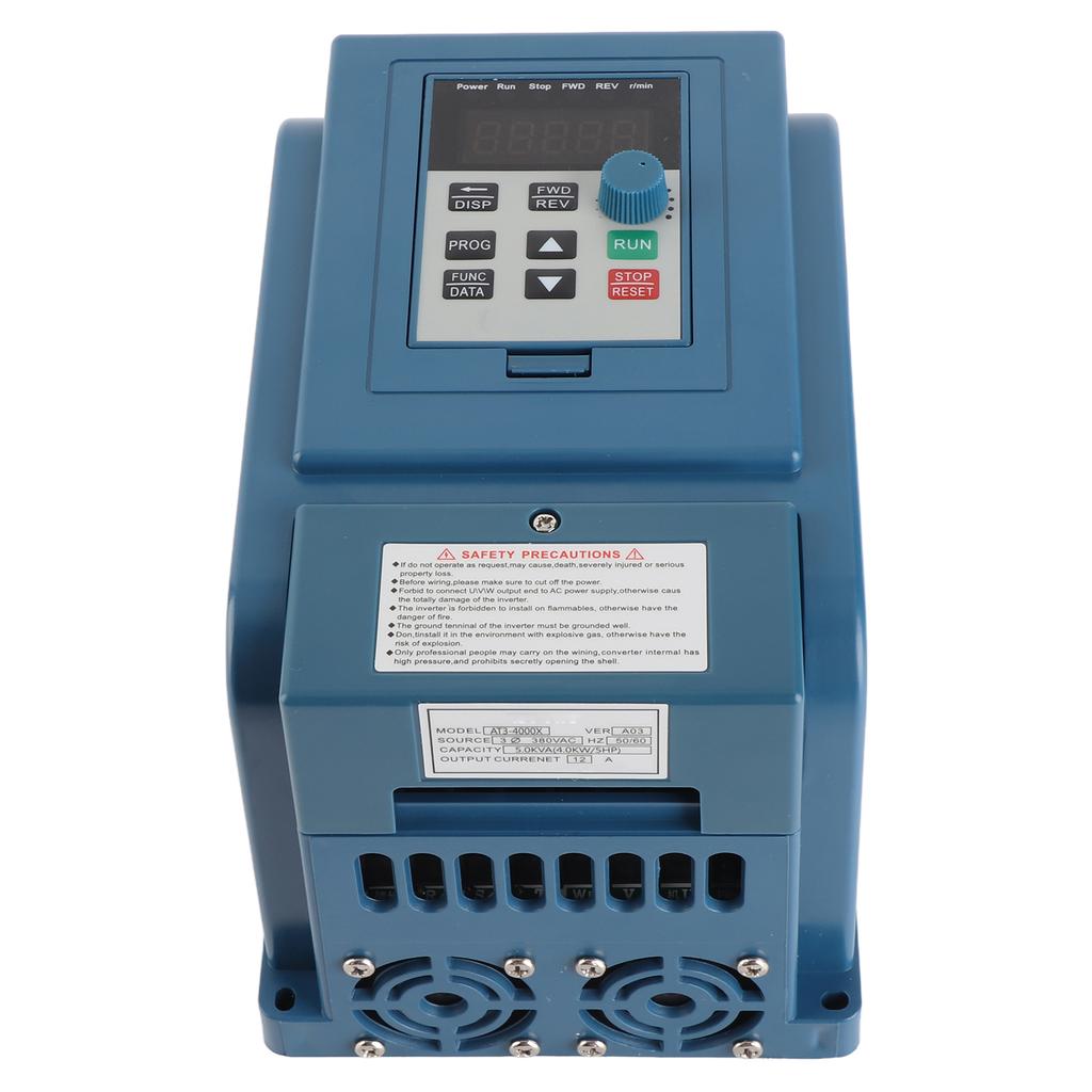 1 st 380VAC Frekvensomriktare Hastighetsregulator för 3-fas 4kW AC-motor