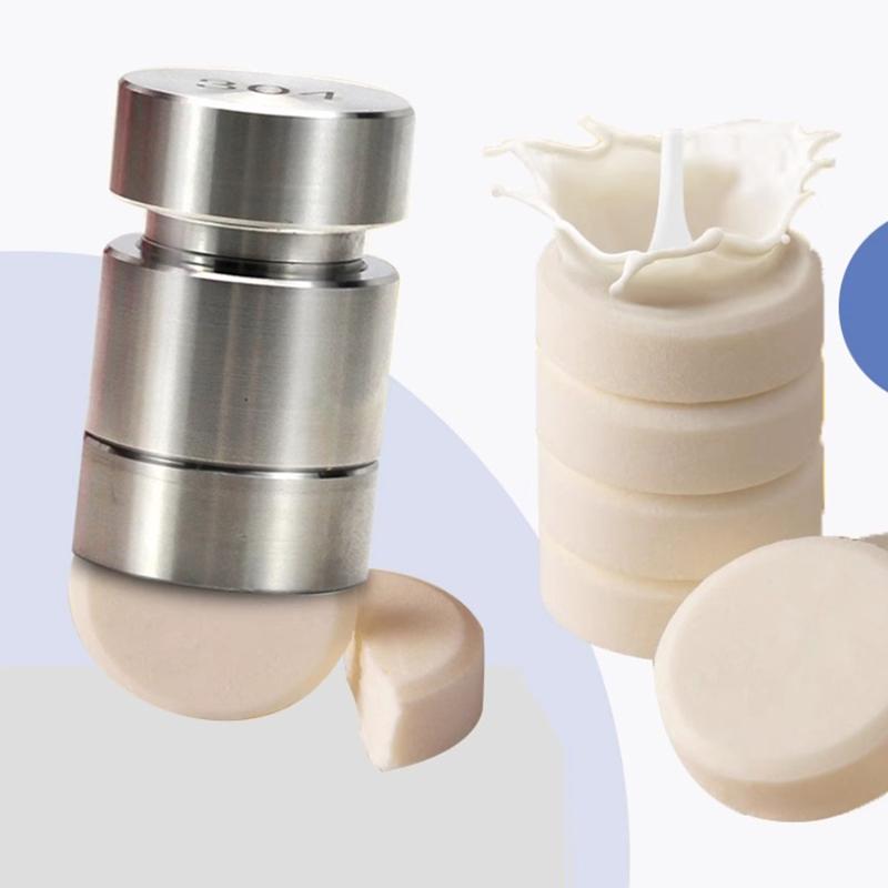 1/6Pcs Manual Tablet Press Machine, Diy Milk Tablet Pill Sugar Slice Self-Made Tool