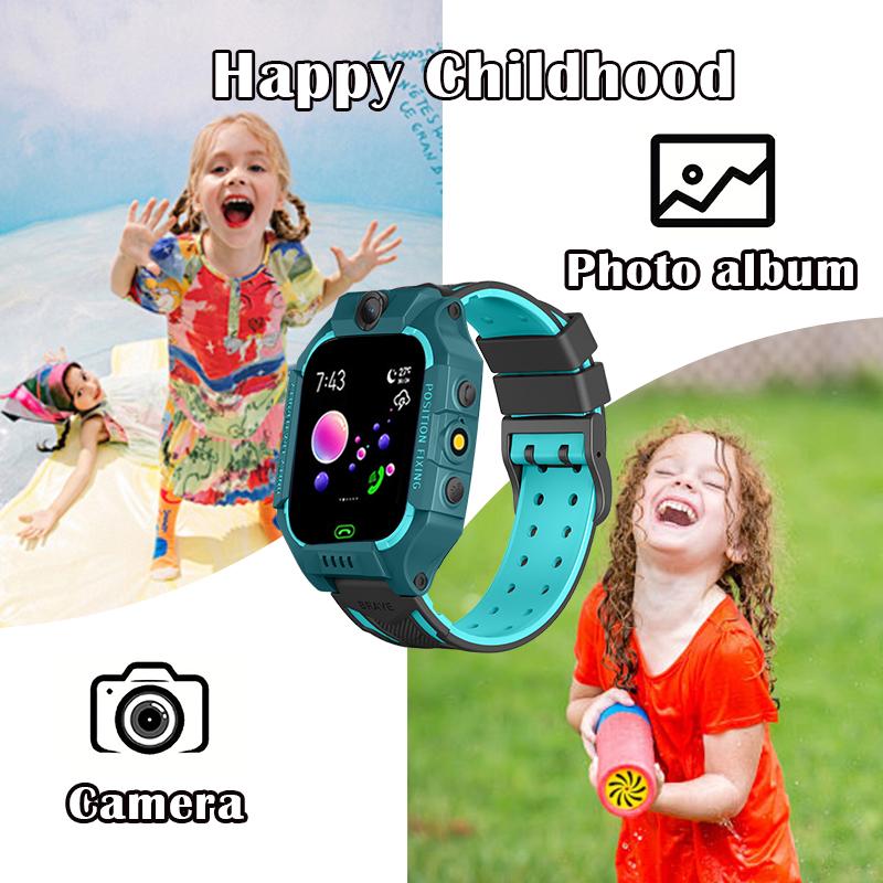Novo Smartwatch Infantil LBS 2G SOS Android para Meninos e Meninas Presente Rastreador GPS Telefone de Bebê com Câmera Q02/Q12/Q15