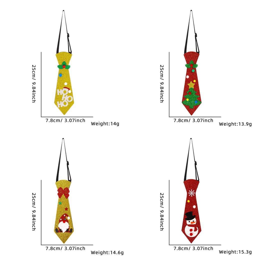 Christmas Charming Felt Tie Collection With Vibrant Colors Of Snowmen And Reindeer Themes