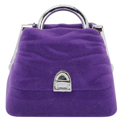 Ringbox Retro Exquisit Langlebig Leicht Persönlichkeit Schmuck Handtasche Ornamentbox Lila