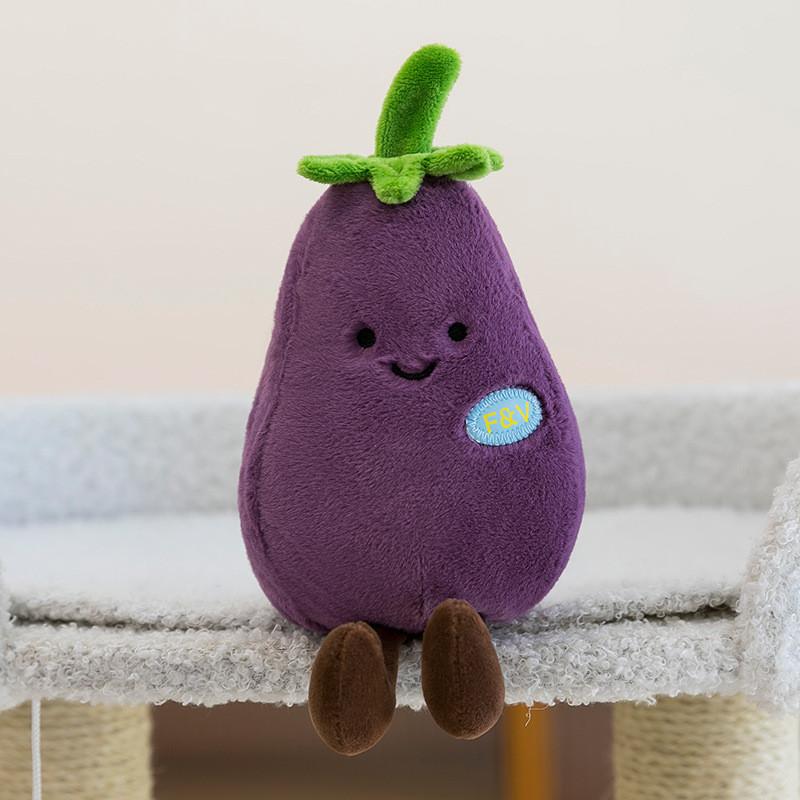 Plush Vegetable Collection Eggplant Mushroom Corn Garlic Gift For Kids
