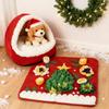BOOTEELY Christmas Snuffle Mat For Dogs Pet Nose Work Slow Feeding Training Pad Interactive Toy Stress Relief Activity Blanket
