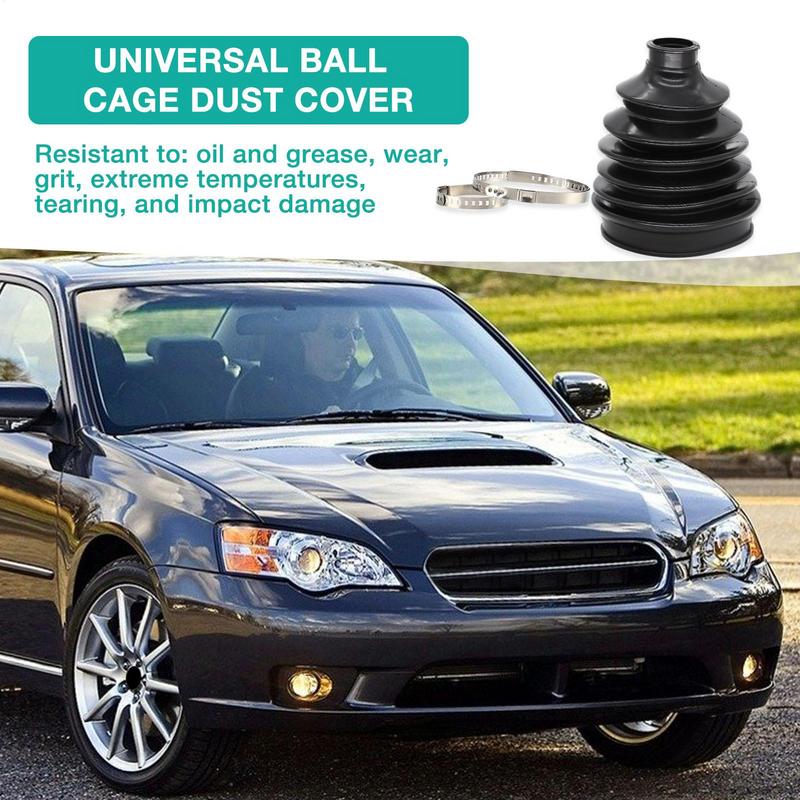 CV Boot Dust Cover Universal Split CV Boot Kit Driveshaft Stretchy Outer Gaiters Dust Cover Ball Head Constant Speed Round Clamp