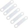 100PCS 100mm Transparent Coloured Hanger Slipcovers Anti Slip Silicone Protection Garment Hanger Bar Anti Slip Stickers Suitable for Wooden or