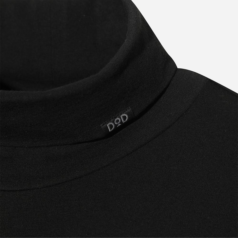 DOD Mock Neck Long Sleeve T-Shirt (Black)
