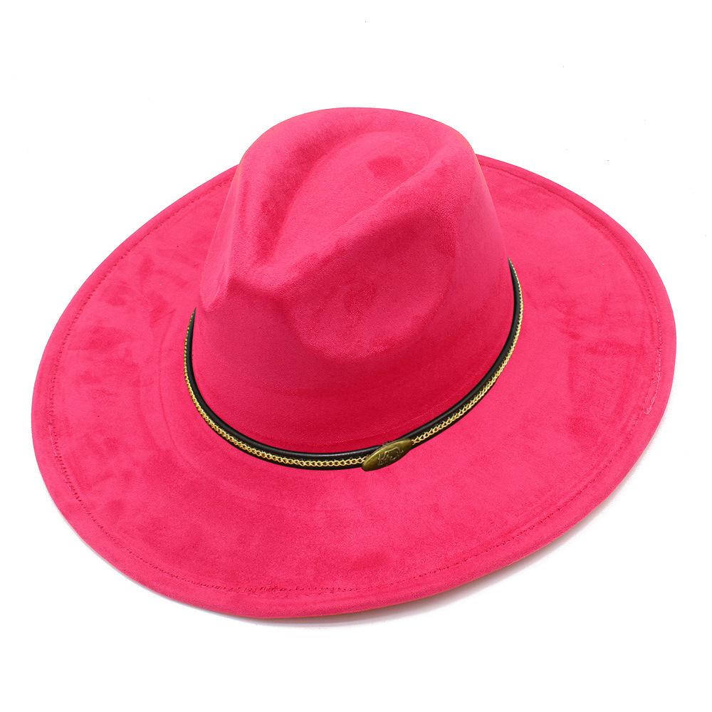 Cappello a cilindro fedora oversize stile europeo e americano uomo e donna semplice ed elegante parasole da esterno cappello jazz cappello da spiaggia per vacanze al mare