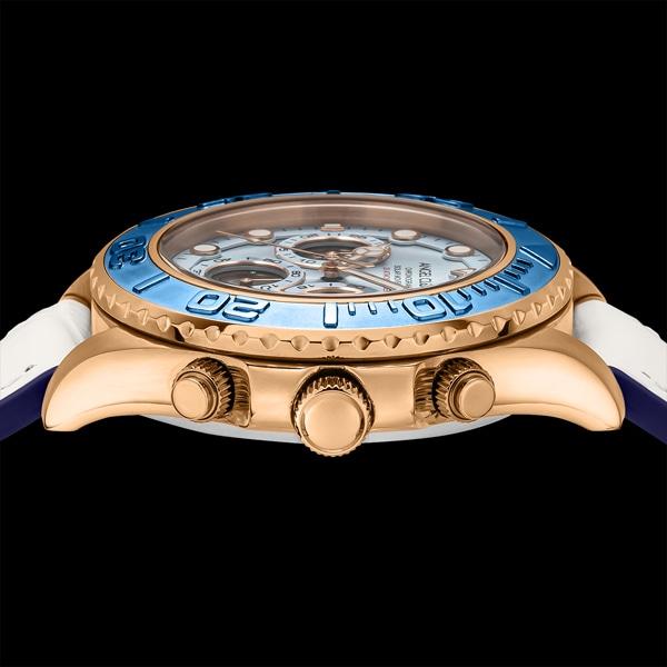 Angel Clover TIME CRAFT DIVER Solar Chronograph TCD45PBU-WH Wrist Watch