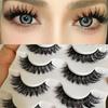 5Pairs Lashes Extension Fluffy False Eyelashes Dense D Curled Eyelashes  Makeup Tool