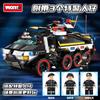Tech Swat Team Thunder Heavy Armed Carrier Assembles Model Boy Patchwork Building Block Toy