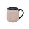 BRUNO BRUNO Stainless Steel Mug with Lid, Insulates Hot and Cold Drinks, Double-Layered Vacuum Wall, Short, 320ml, Pink, Beige, BHK262-PBE